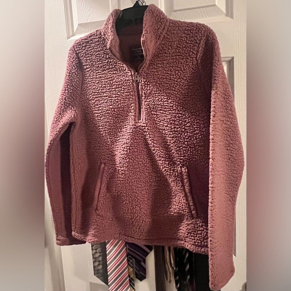 Abercrombie & Fitch Mauve Sherpa Hoodie